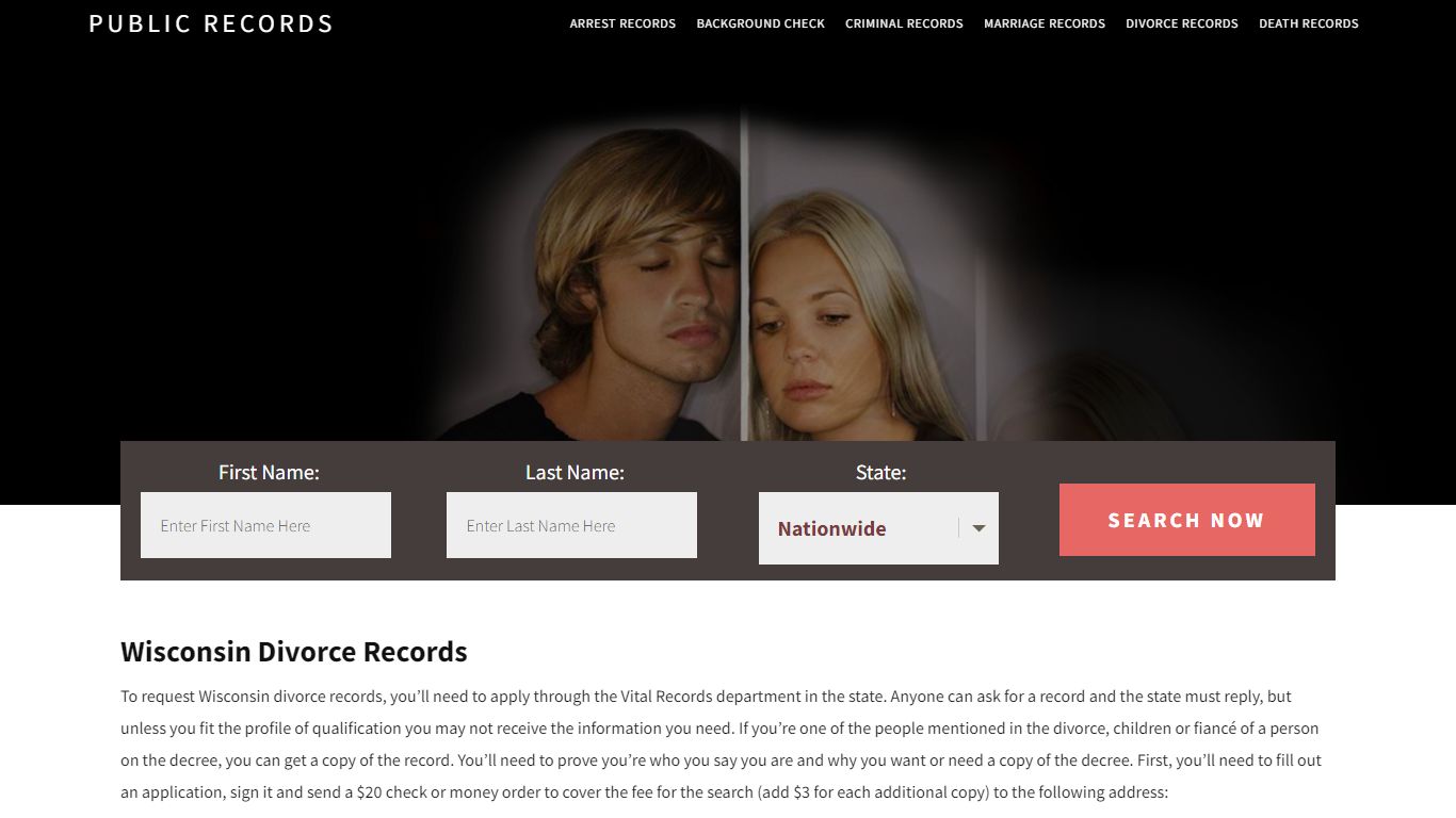 Wisconsin Divorce Records | Enter Name and Search. 14Days Free